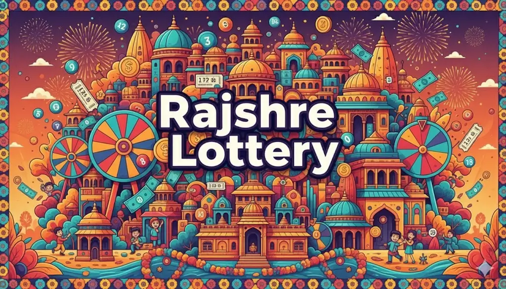 Rajshree Lottery vibrant illustration for Goa State Lotteries results and draws